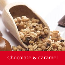 Chocolate and caramel granola